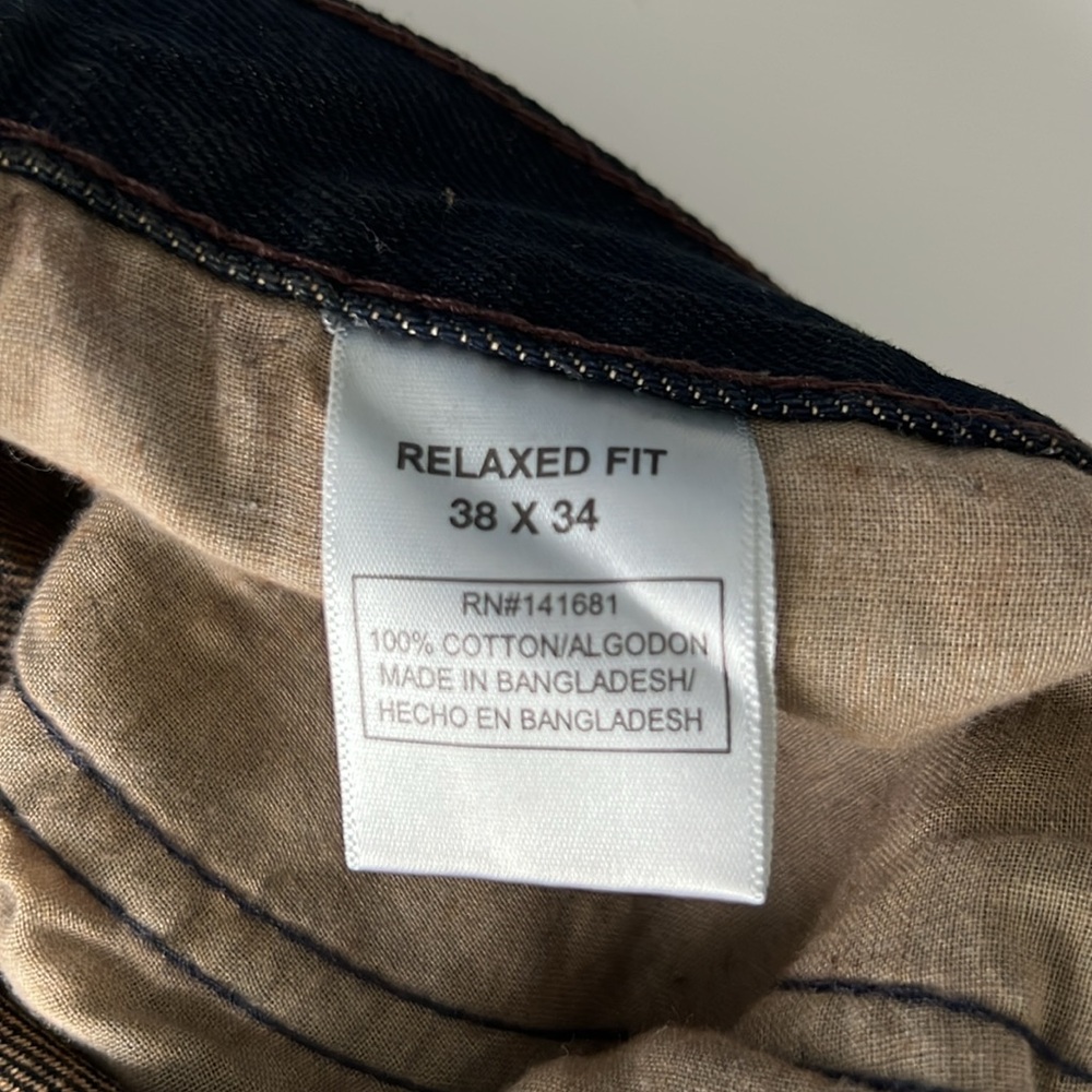 Architect Men's Classic Dark Blue Jeans Relaxed Fit NWT 38x34 - Picture 5 of 13